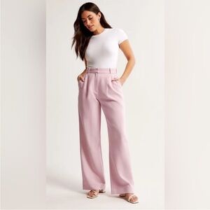 Abercrombie Sloane Tailored Pants Curve Love Pink Size 32